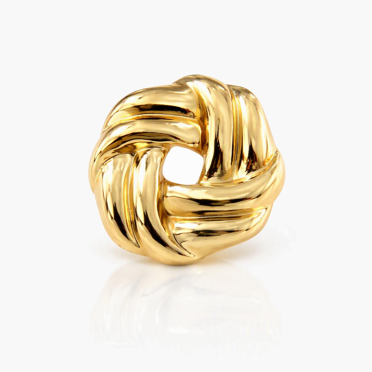 Geometric Woven Knot Stud Earrings