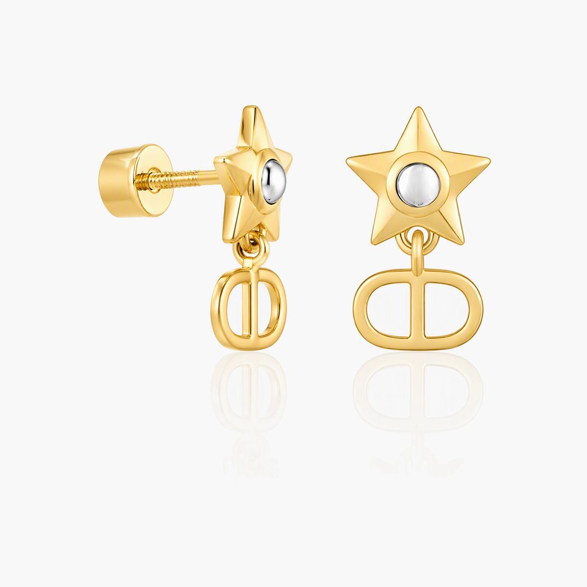 Cute Star Charm Stud Earrings