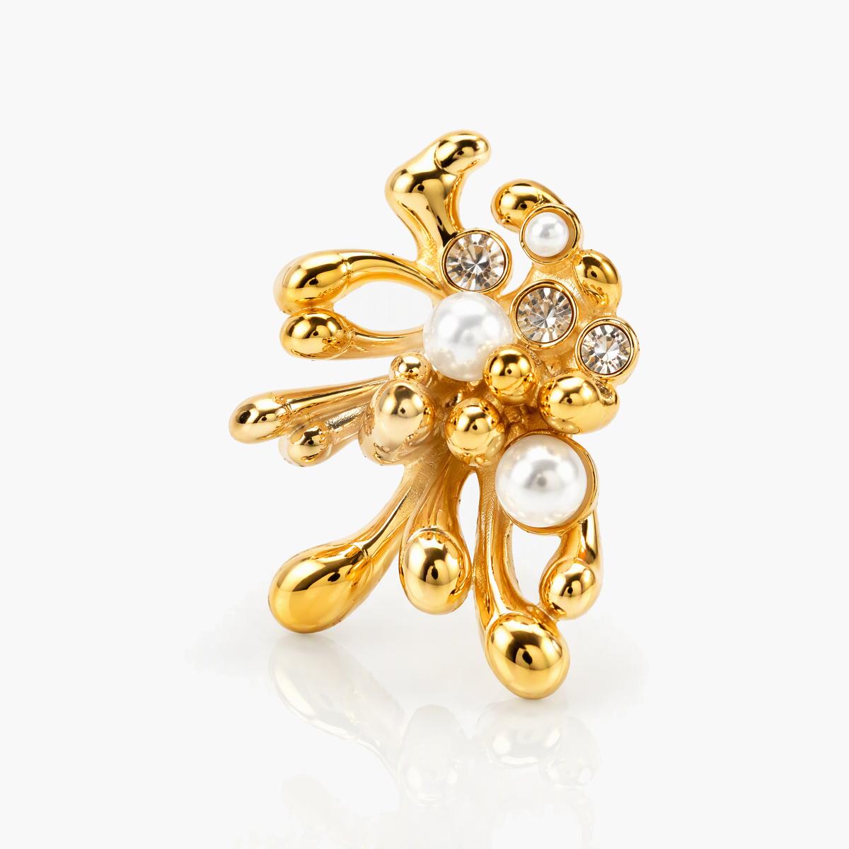 Elegant Flower Cluster Stud Earrings