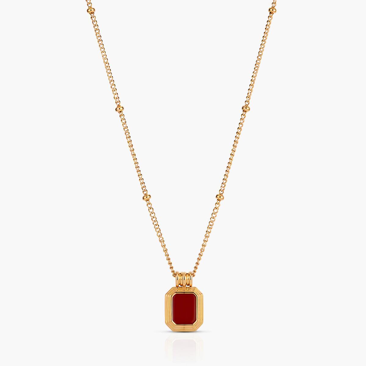 Minimalist Rectangle Pendant Necklace