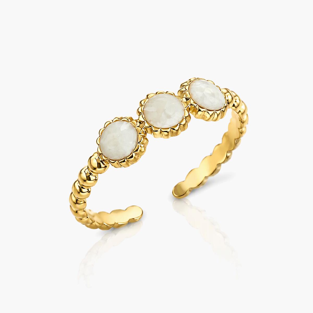 Vintage Leaf Wrap Ring