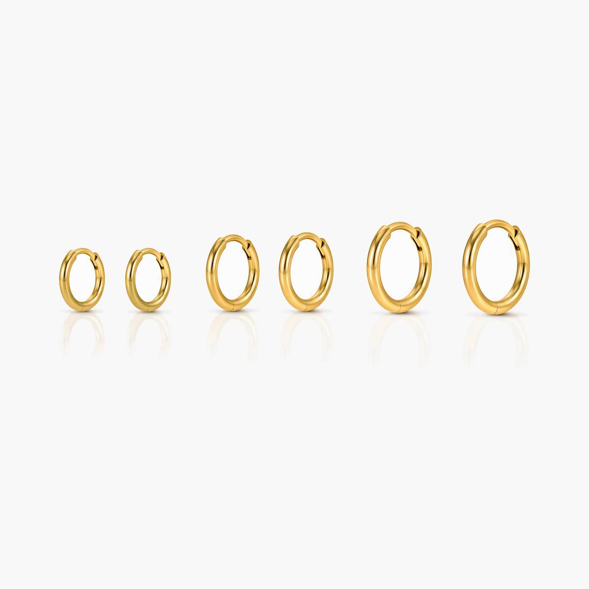 Boho Starfish Charm Hoop Earrings