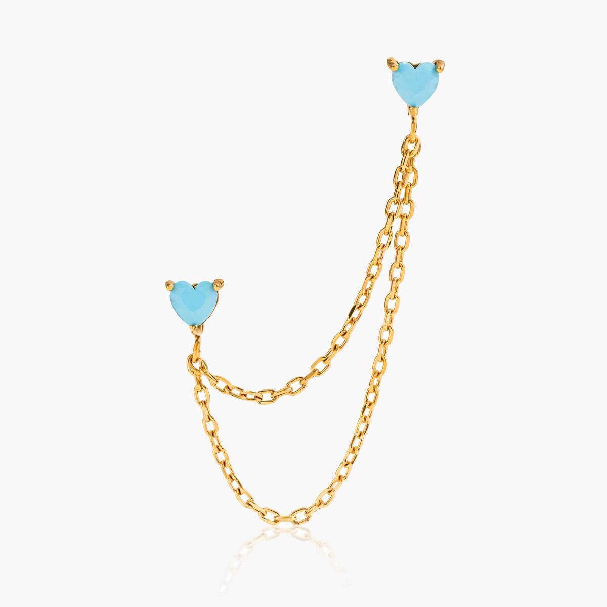 Cute Heart Chain Earrings