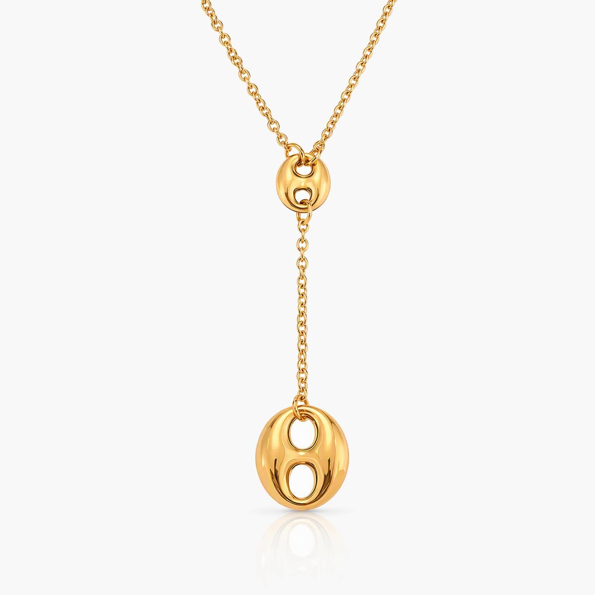 Minimalist Double-Oval Y-Necklace