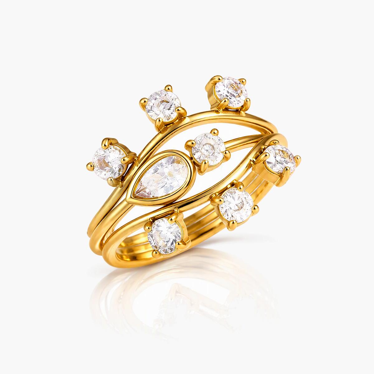 Dainty Eye Shape Ring