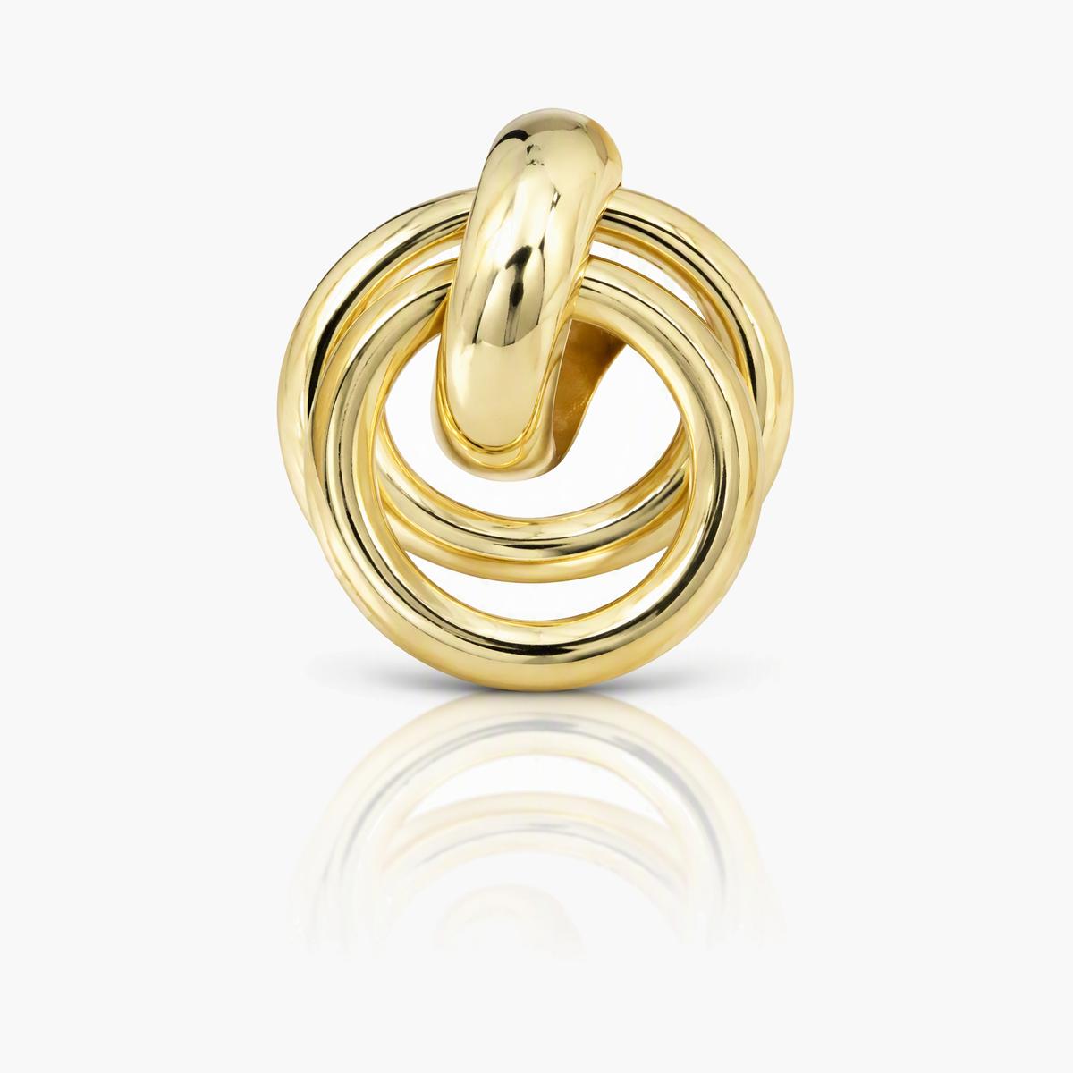 Minimalist Interlocking Rings Earrings