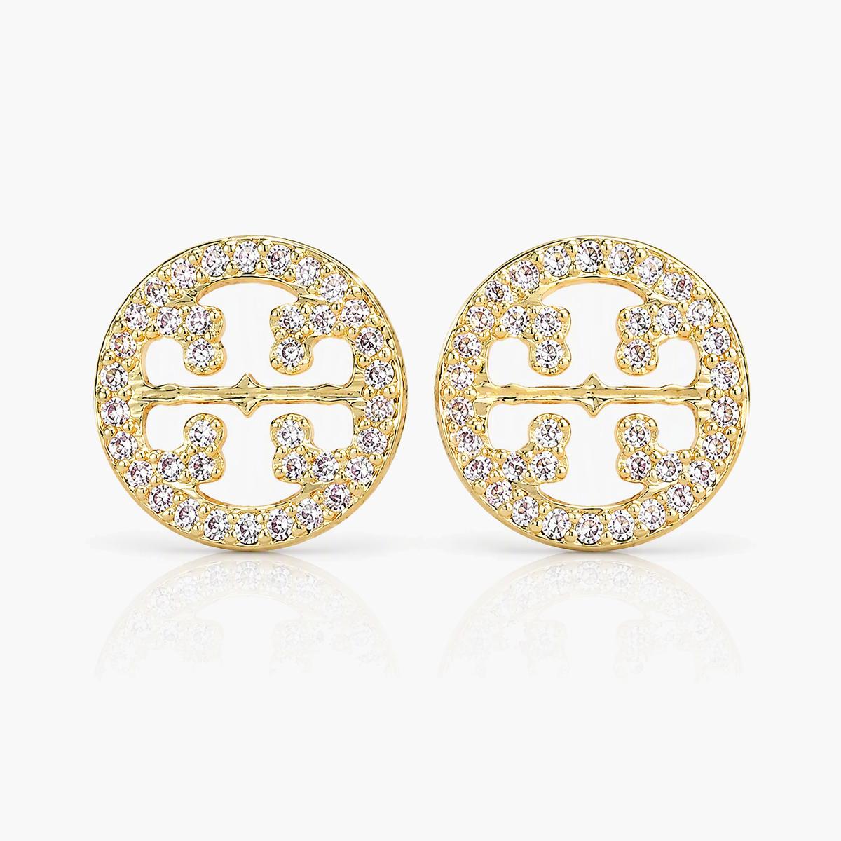 Elegant Initial Letter Stud Earrings