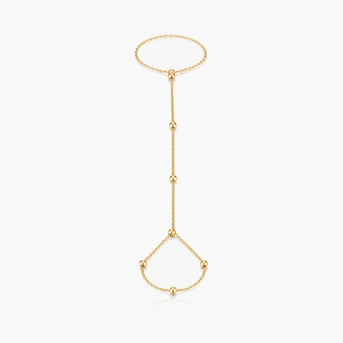 Dainty Beaded Hand Bracelet