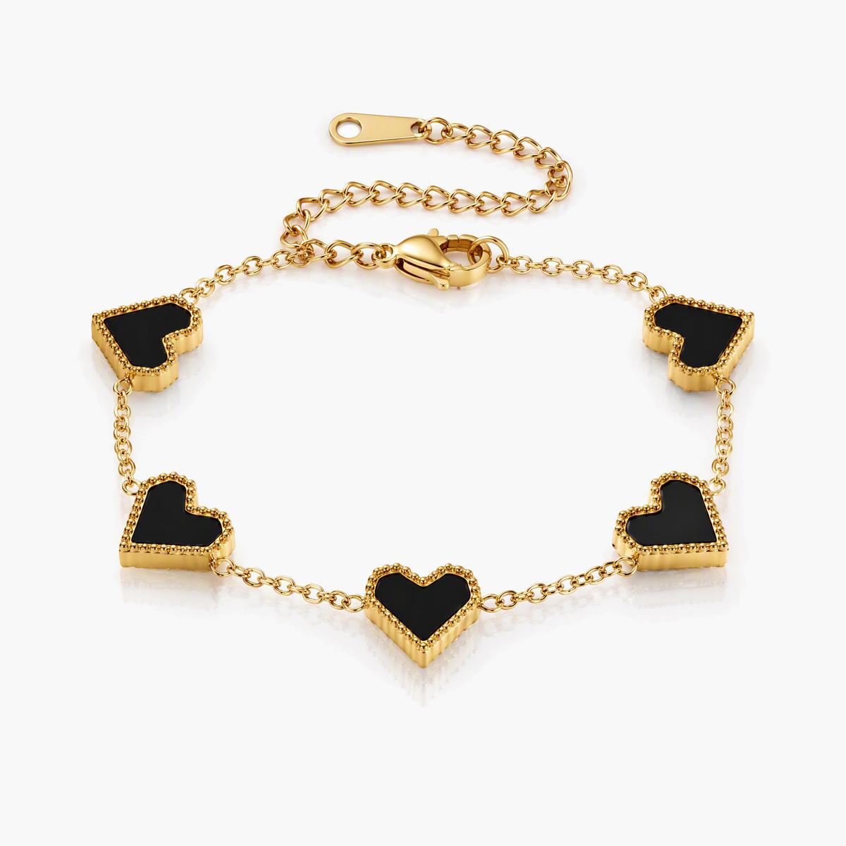 Trendy Heart Charm Bracelet