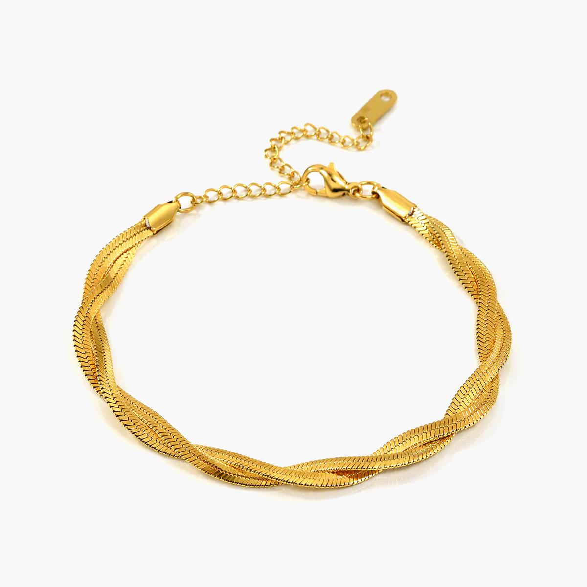 Twisted Snake Chain Bracelet