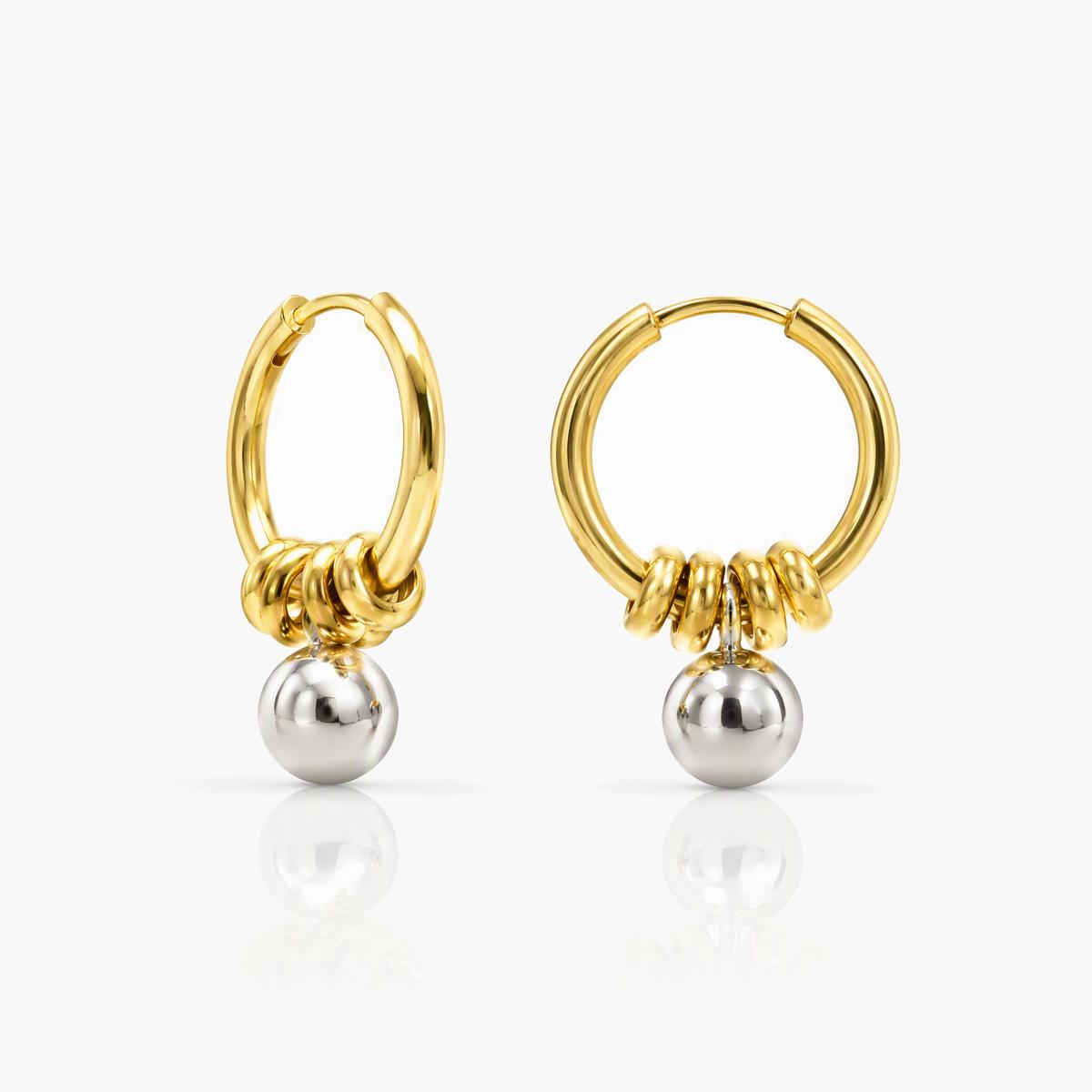 Charm Huggie Earrings