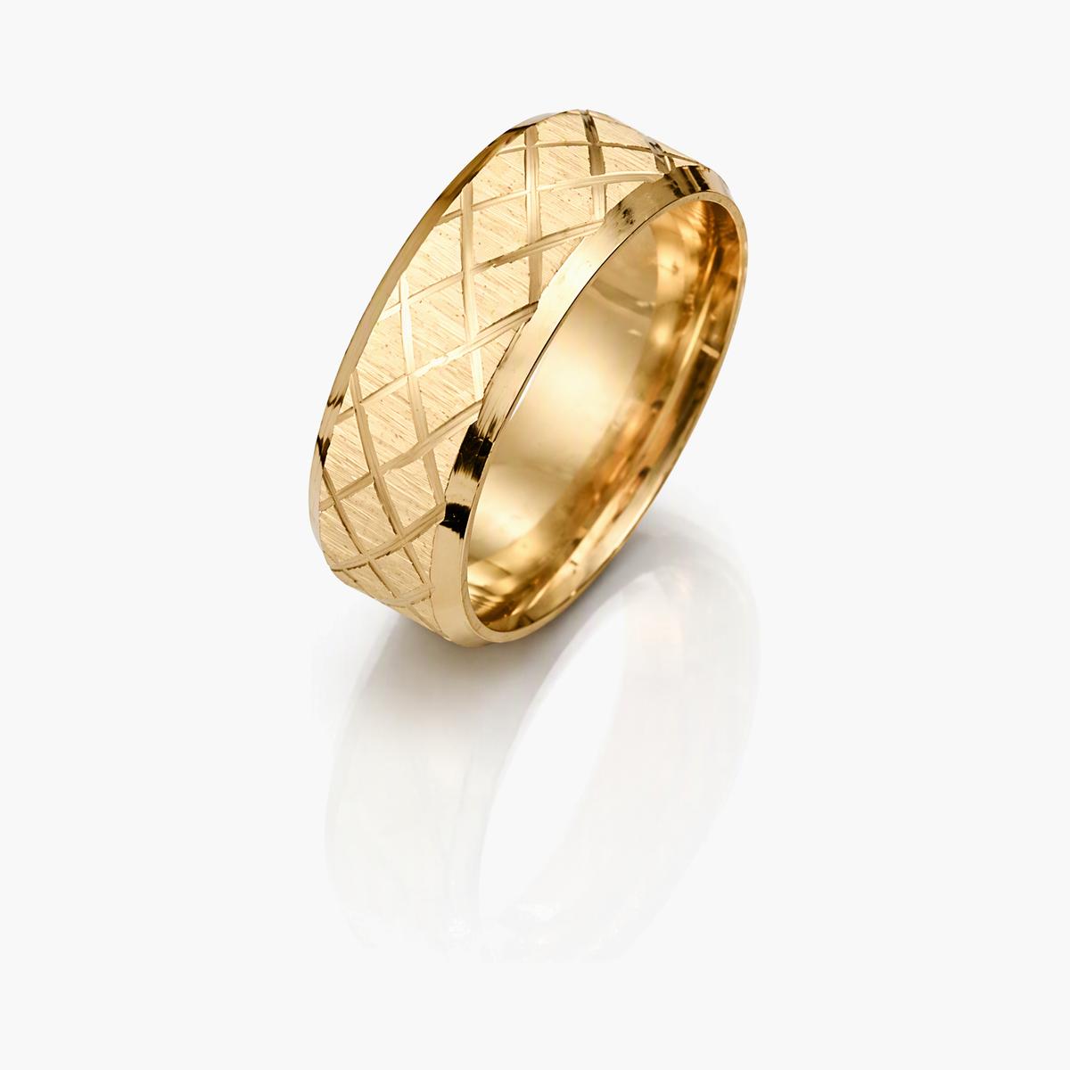 Trendy Textured Band Ring
