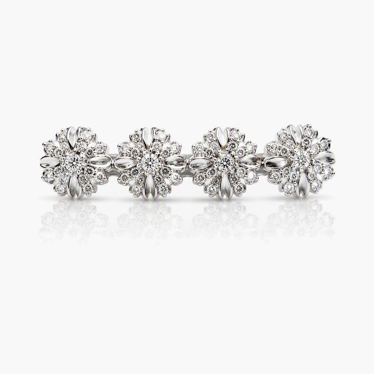 Dainty Flower Cluster Stud Earrings