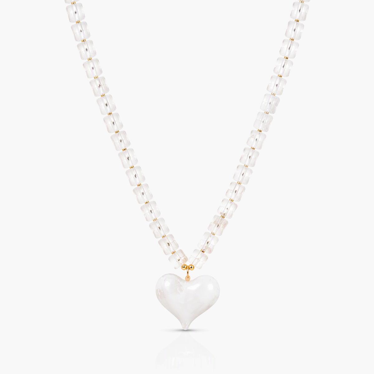 Boho Heart Charm Necklace