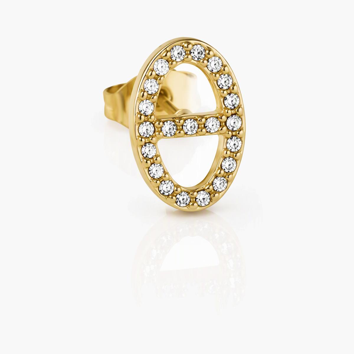Elegant Oval Stud Earrings