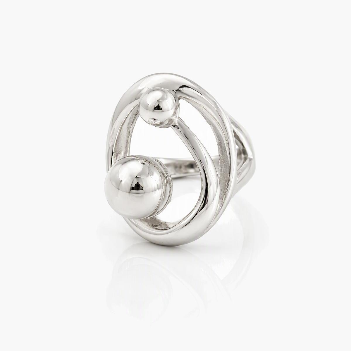 Chunky Swirl Wave Ring