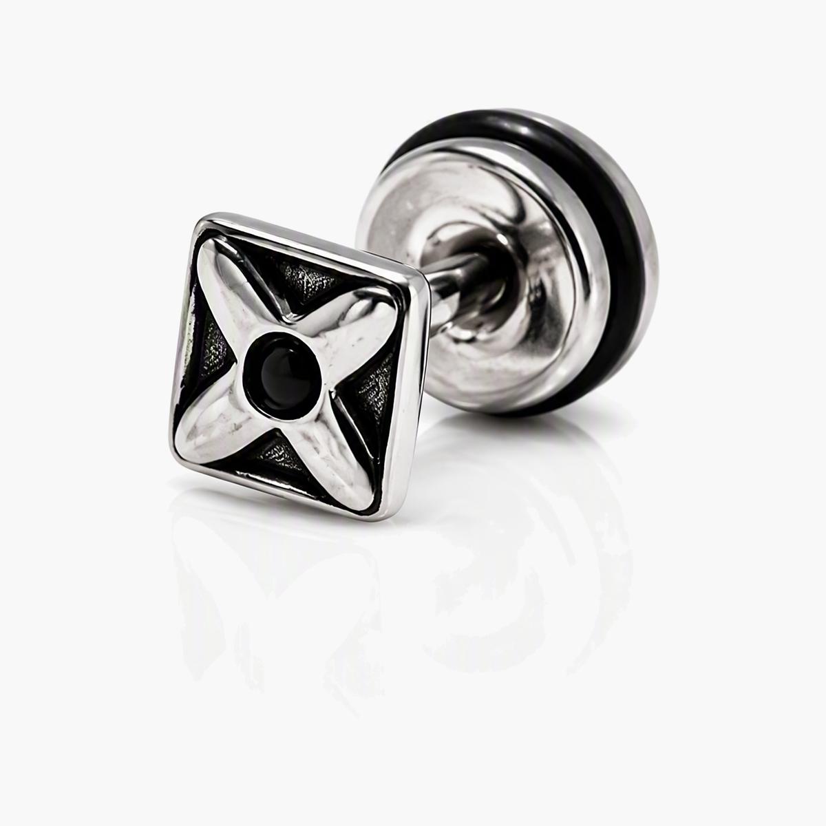 Vintage Geometric Star Stud Earrings