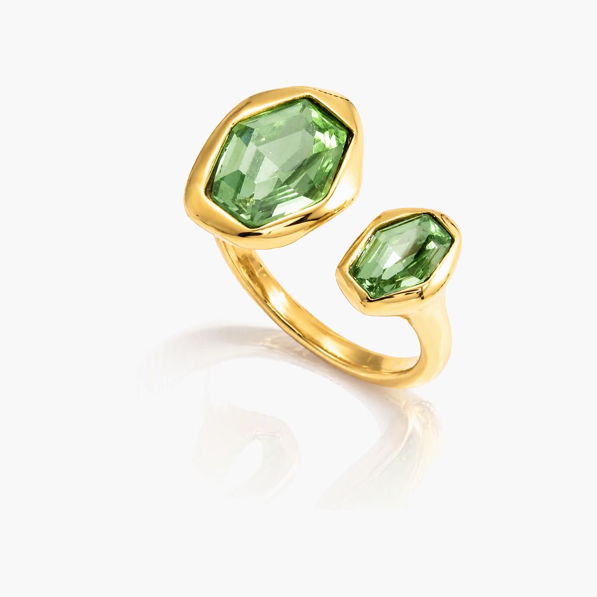 Vintage Geometric Stone Ring