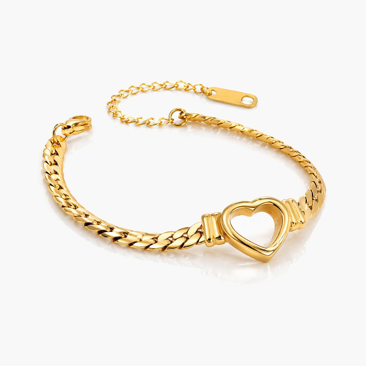 Trendy Heart Charm Bracelet
