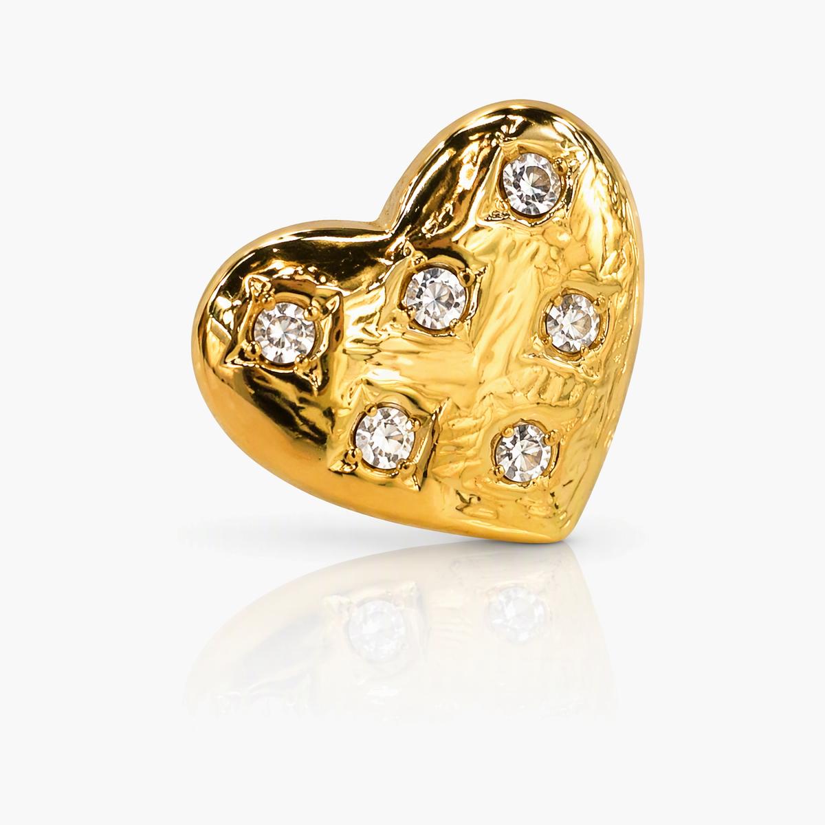 Trendy Heart Stud Earrings