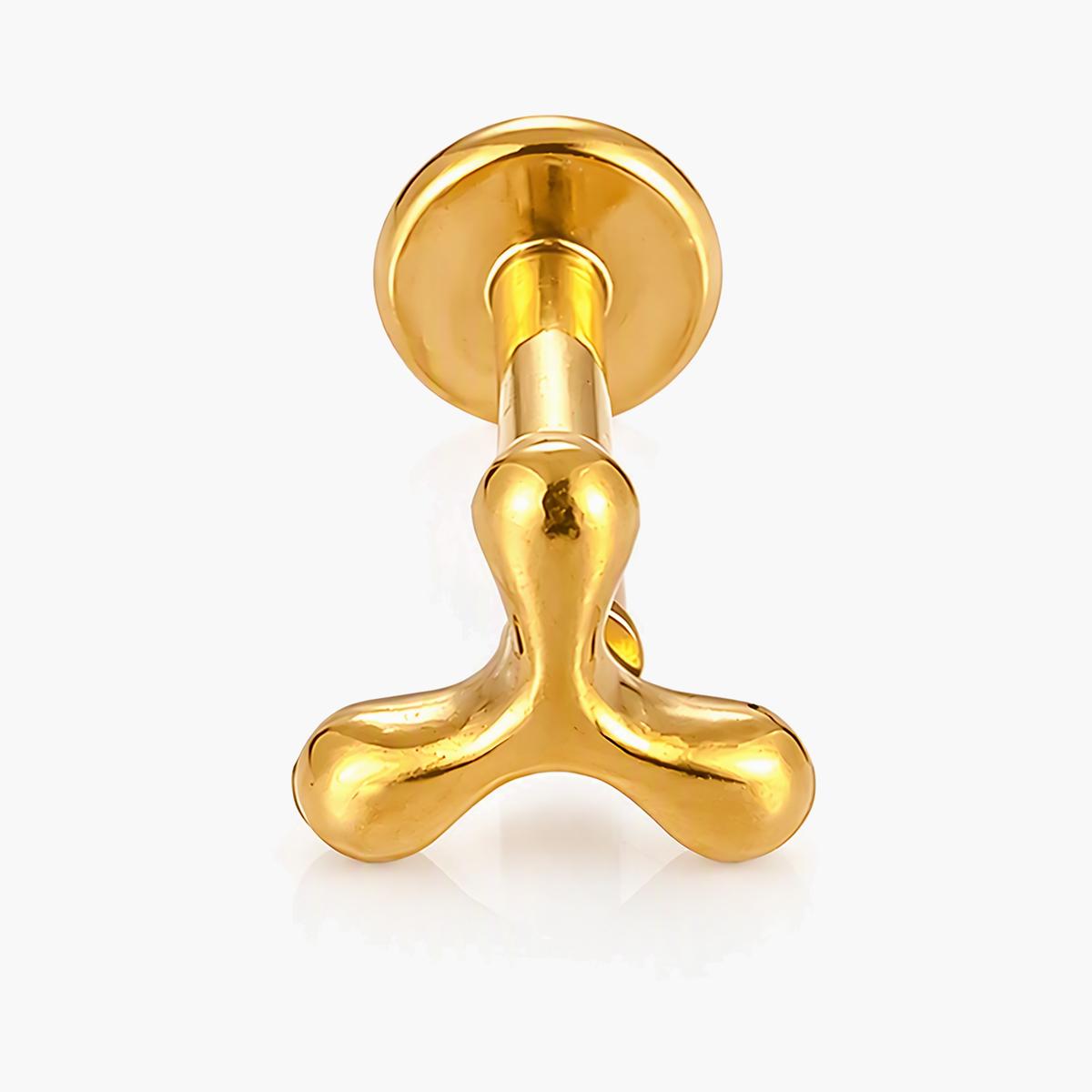 Minimalist Three-Prong Stud Earrings