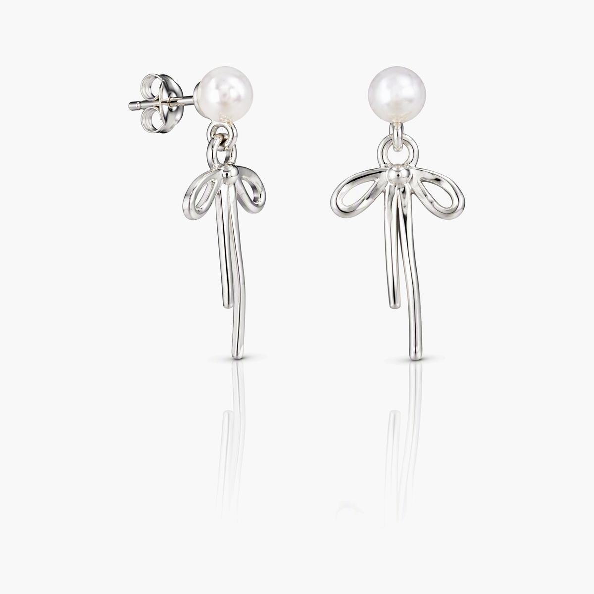 Dainty Bow Knot Drop Earrings