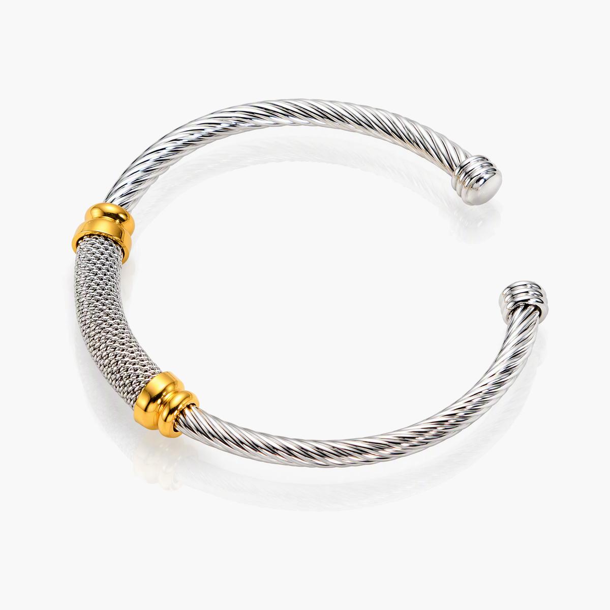 Twisted Cable Cuff Bracelet