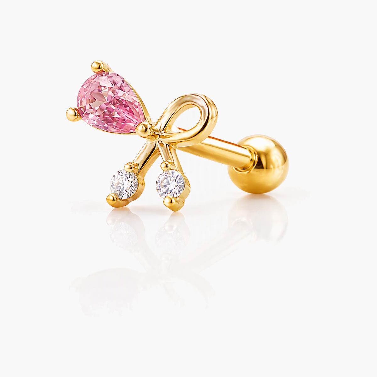 Cute Insect & Bow Stud Earrings