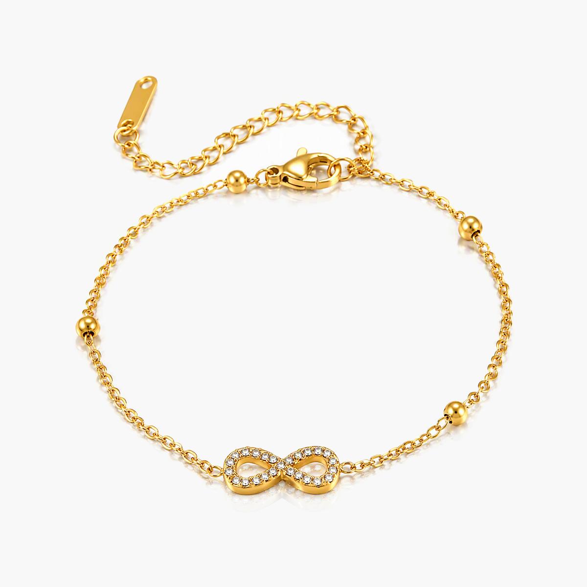 Dainty Infinity Cross Bracelet