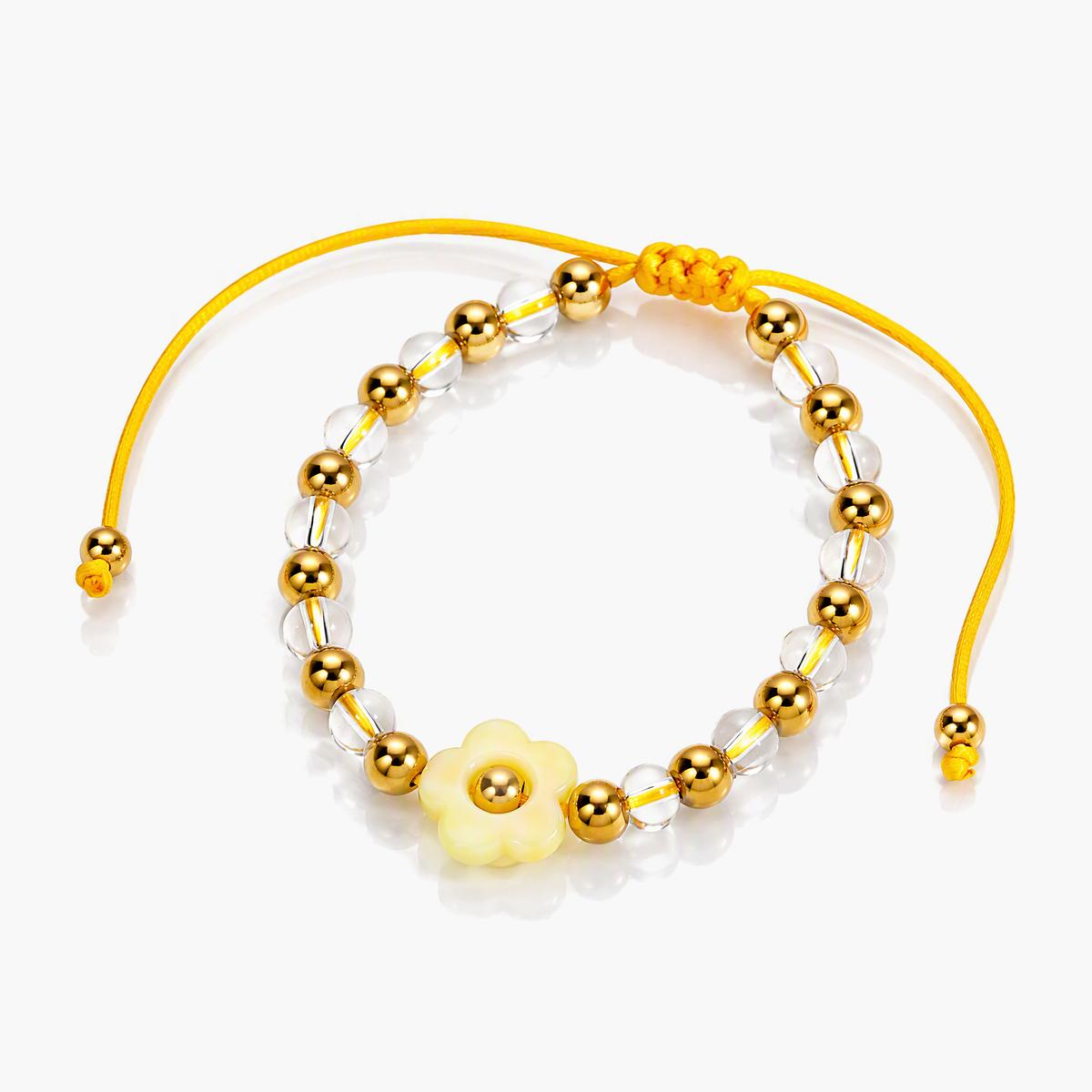 Cute Flower Beaded Bracelet