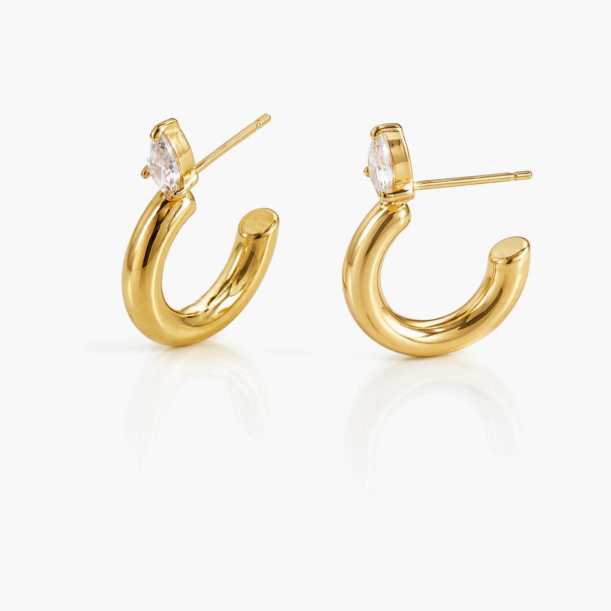 Horseshoe Huggie Earrings