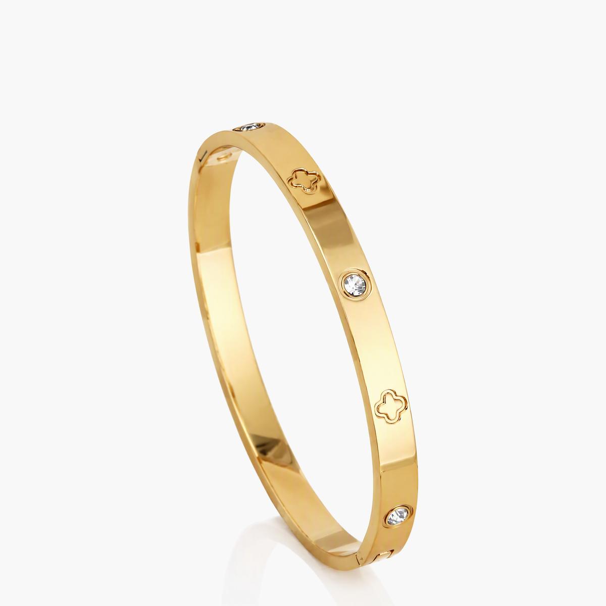Four-Leaf Clover Bangle