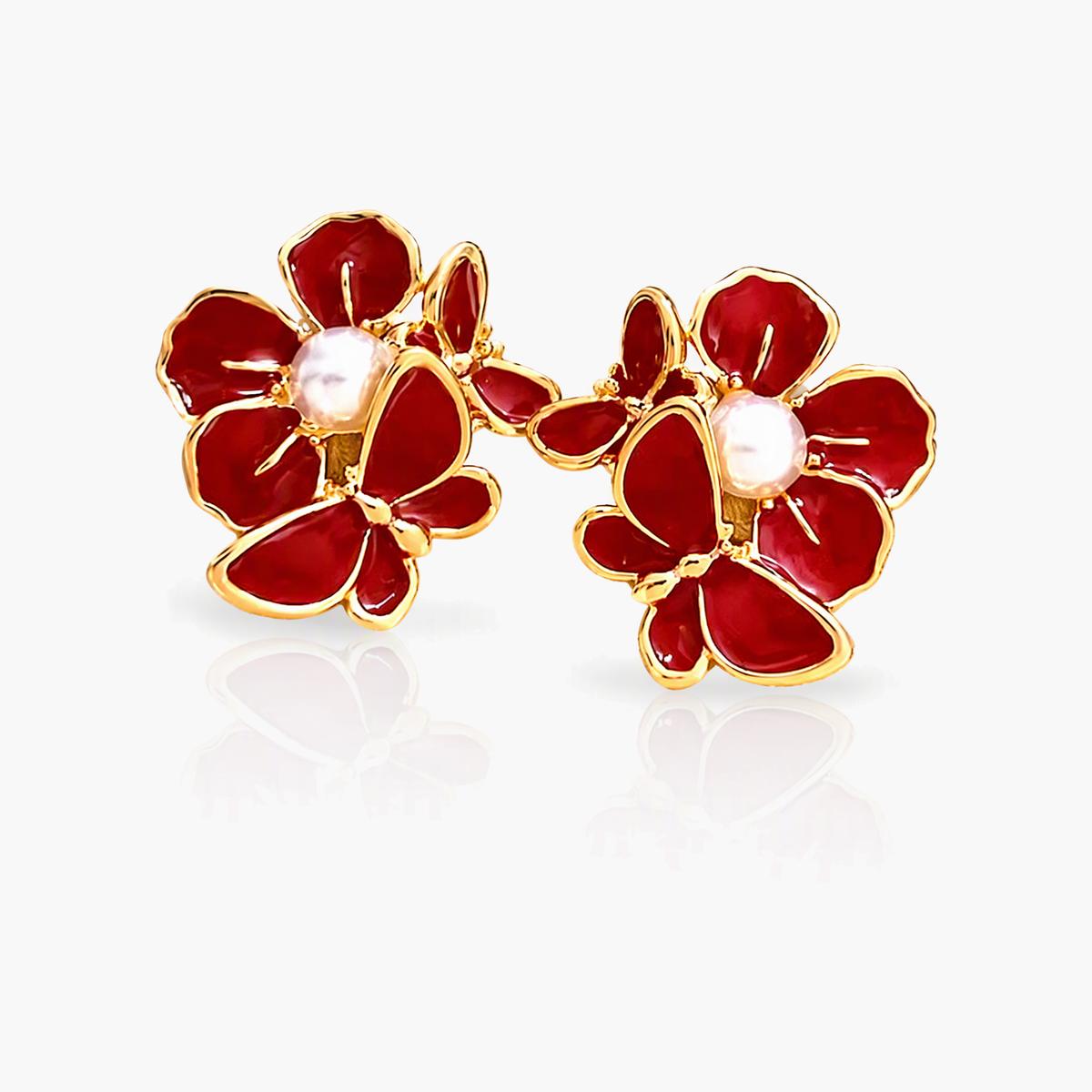 Trendy Heart Charm Earrings
