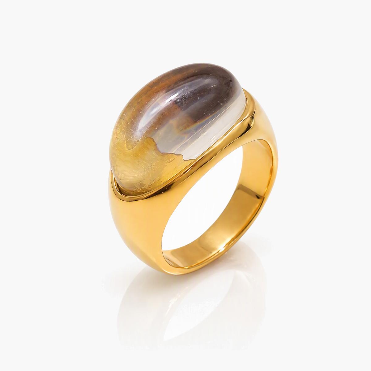 Chunky Oval Stone Ring