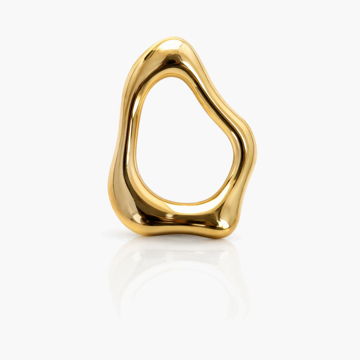 Irregular Open Loop Stud Earrings