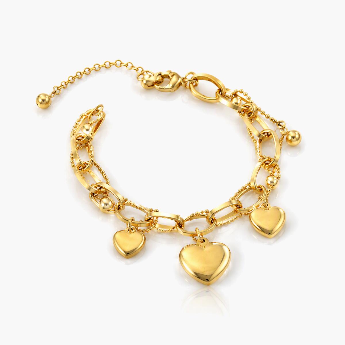 Trendy Heart Charm Bracelet