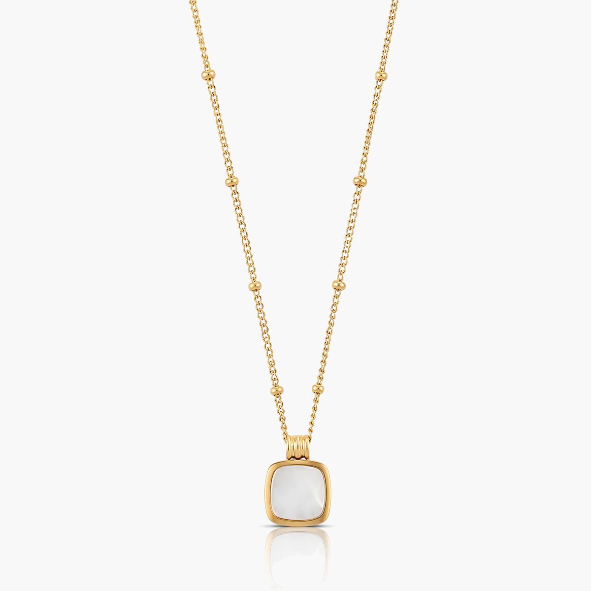 Dainty Square Pendant Necklace