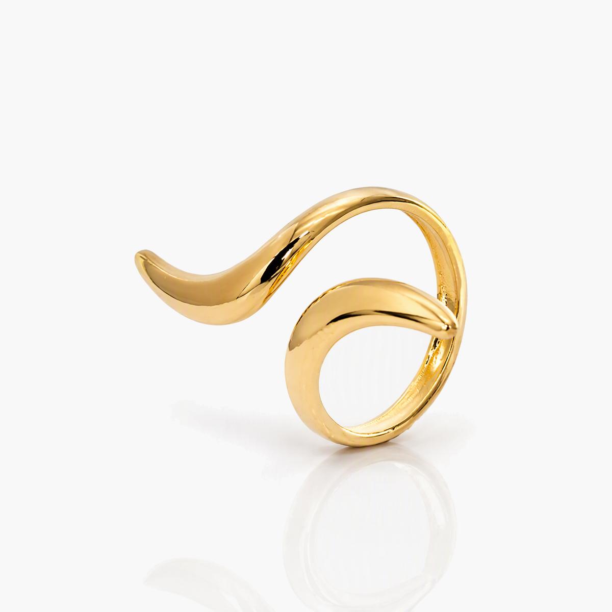 Trendy Wavy Open Ring