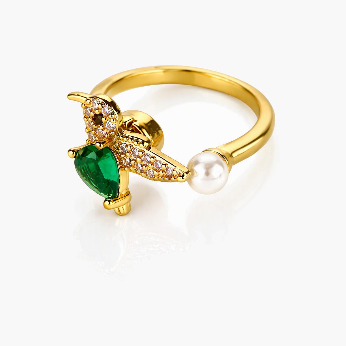 Cute Bee Charm Ring
