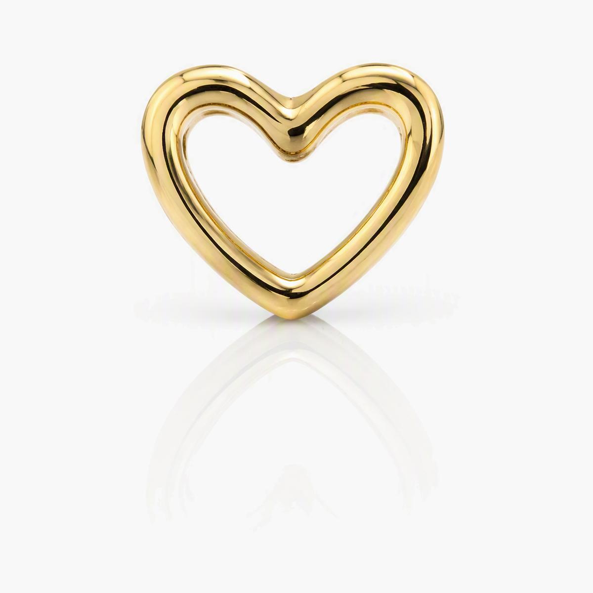Dainty Open Heart Stud Earrings