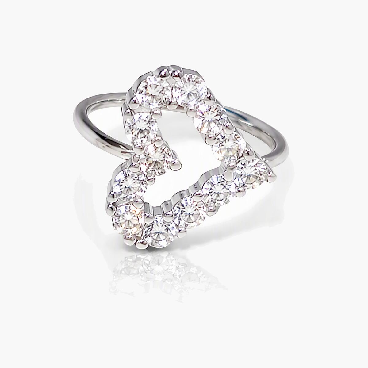 Dainty Open Heart Ring