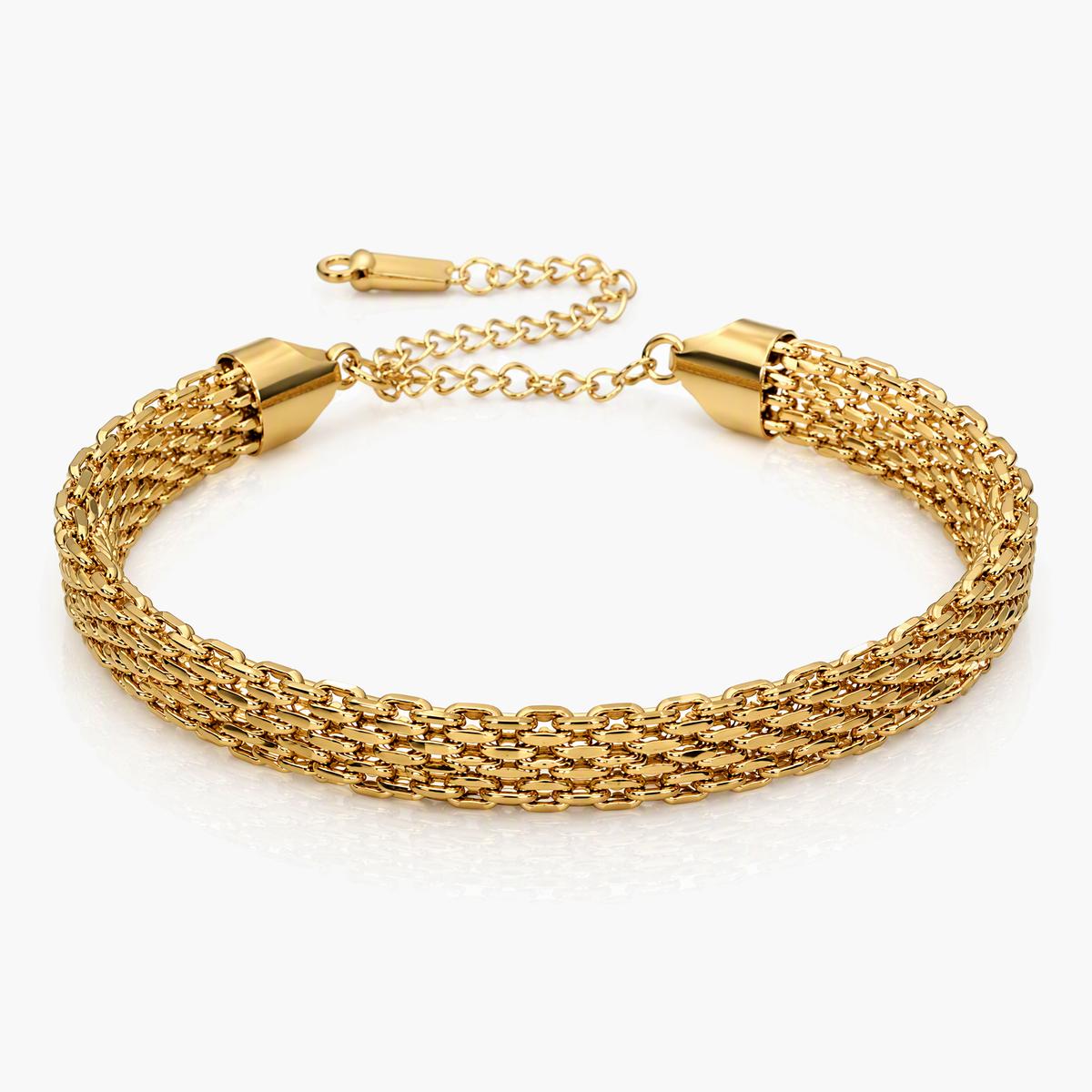 Chunky Woven Mesh Bracelet