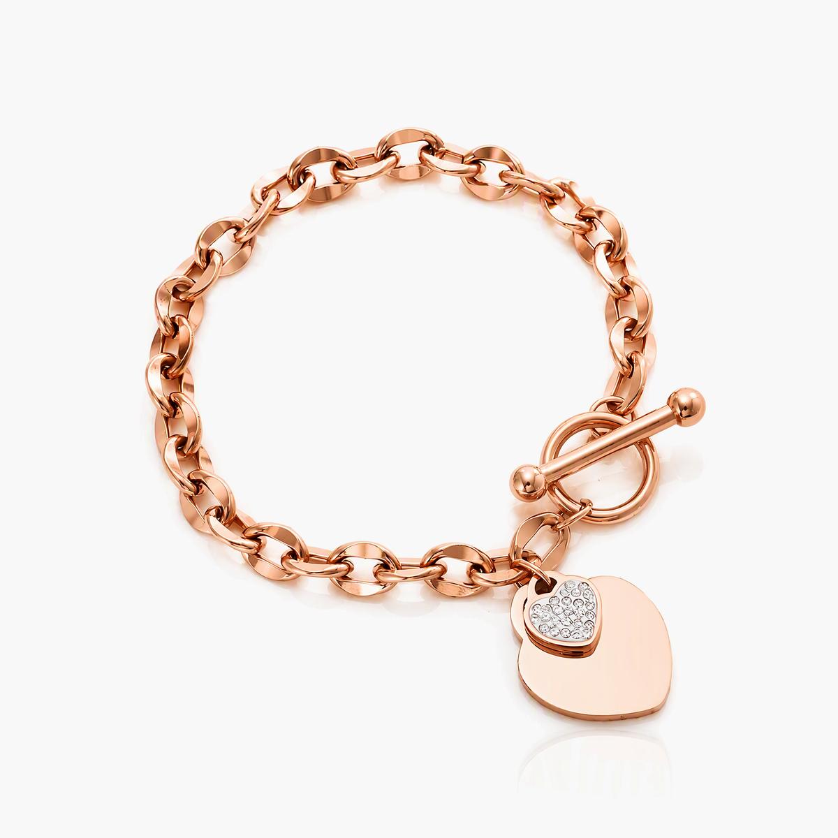 Trendy Heart Charm Bracelet