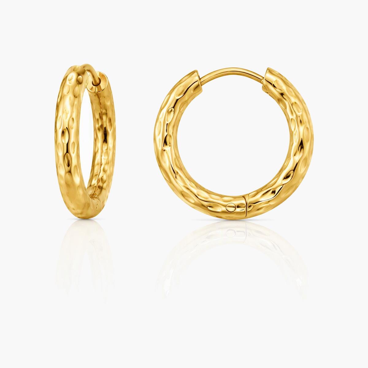 Textured Hoop Earrings