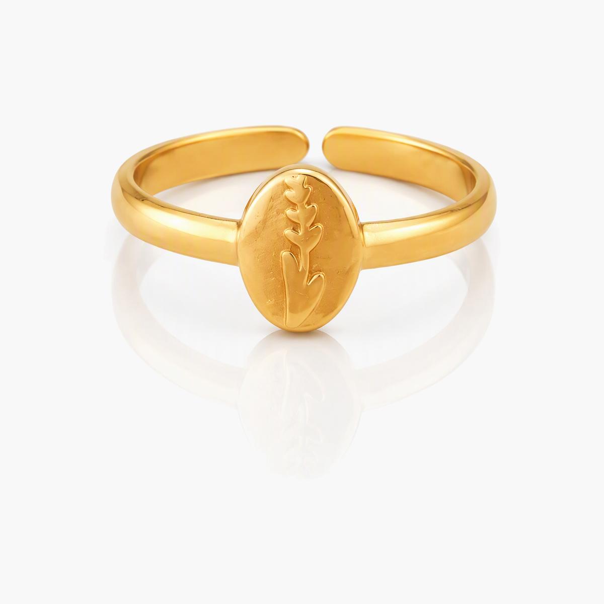 Dainty Flower Open Cuff Ring