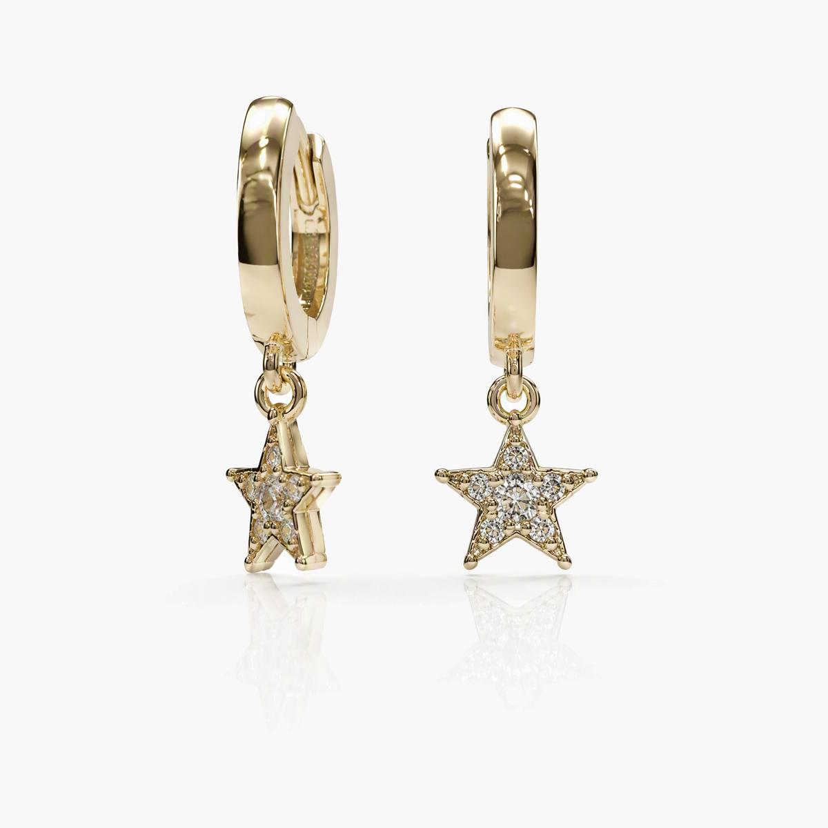 Mixed Charm Hoop Earrings