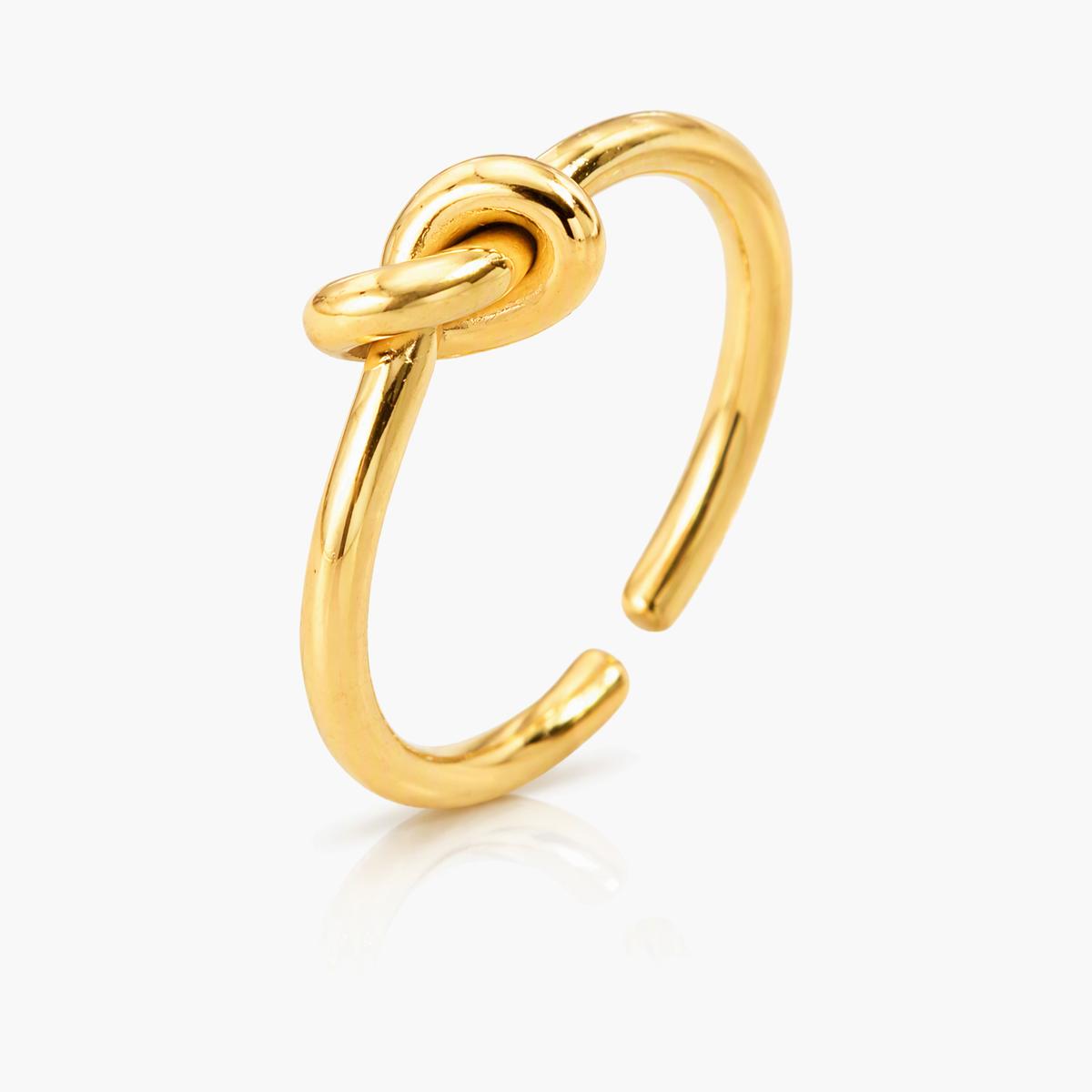 Minimalist Love Knot Open Ring