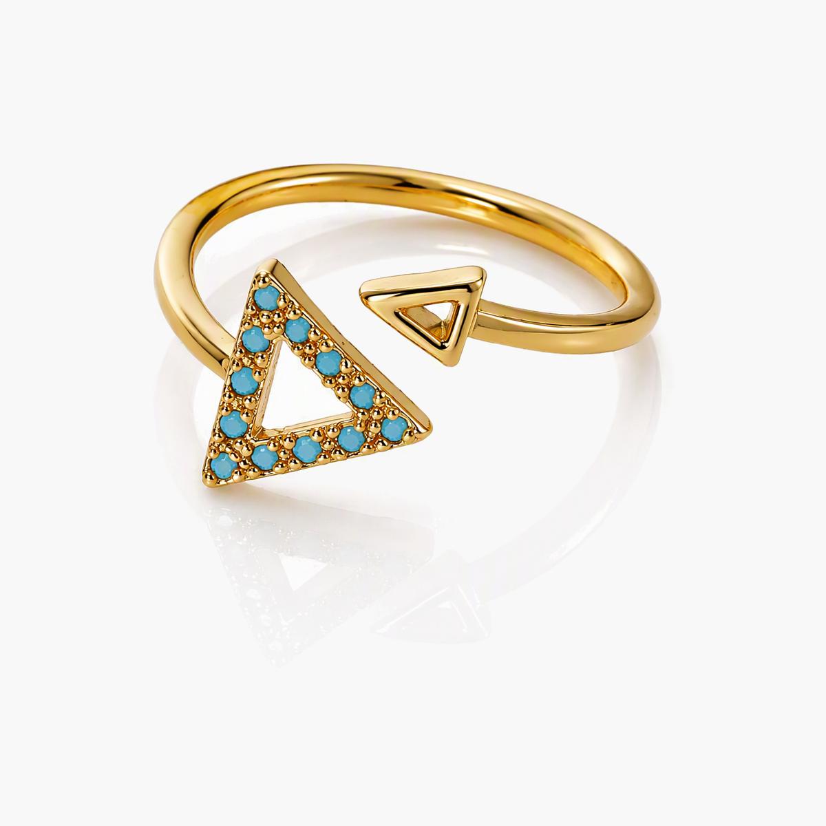 Trendy Geometric Open Ring