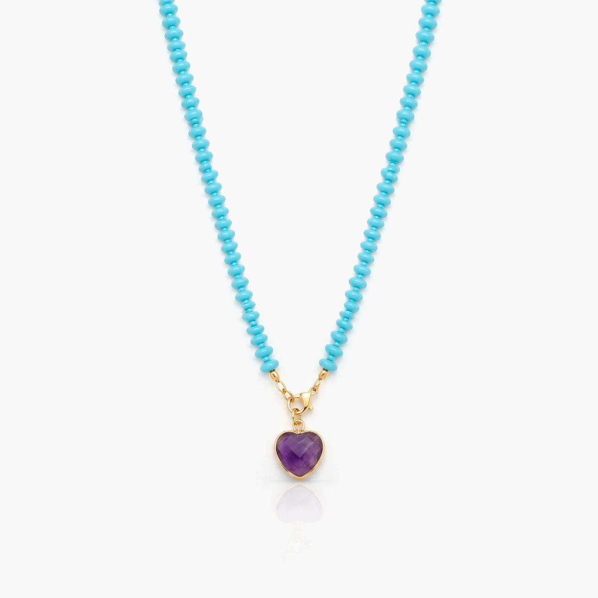 Boho Heart Charm Necklace