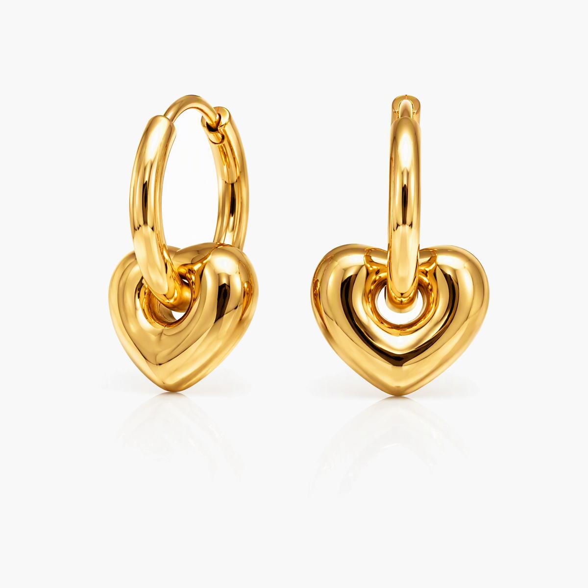 Star Charm Huggie Earrings
